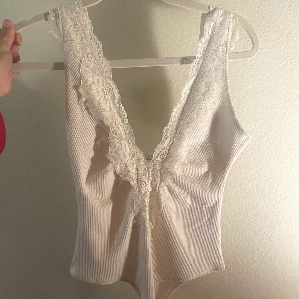 Vintage White Lace Bodysuit